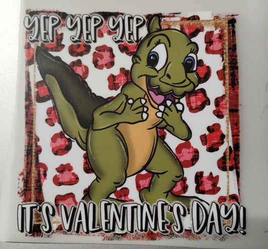 Dinosaur Valentines Day Transfer