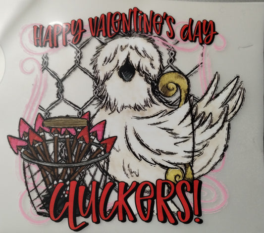 Chicken Valentines Day Transfer