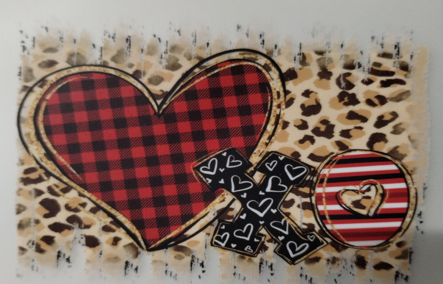 Plaid XO Valentines Transfer