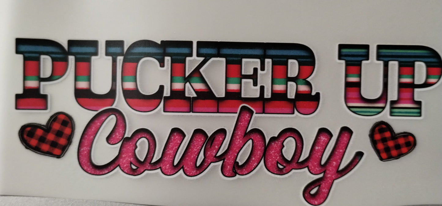 Pucker Up Cowboy Transfer